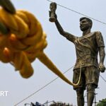 Lionel Messi’s 70ft statue in India to be moved after ‘swaying in wind’