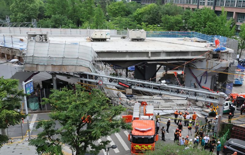 South Korea overpass collapse kills three people during safety inspection
