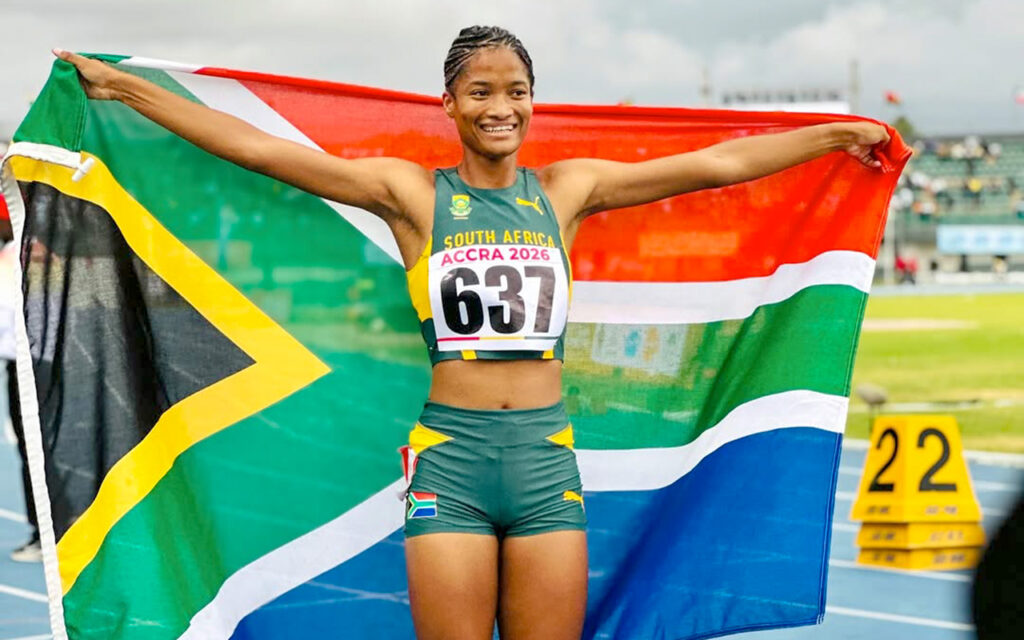 Karabo More, Rogail Joseph, Kristi Snyman, Ansume de Beer and Colette Uys Strike Gold for South Africa in Accra