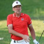 Ian Poulter: English golfer needs surgery after suffering knee injury ‘hopping up two steps’