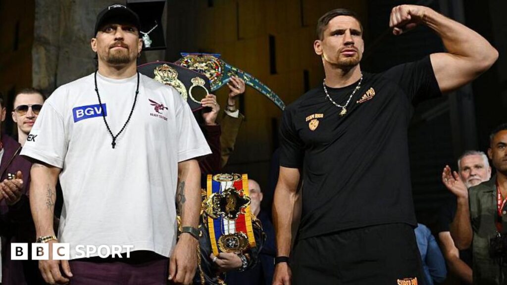 Usyk vs Rico: Oleksandr Usyk champion weighs career-heavy 16st 9lb for fight against Rico Verhoeven