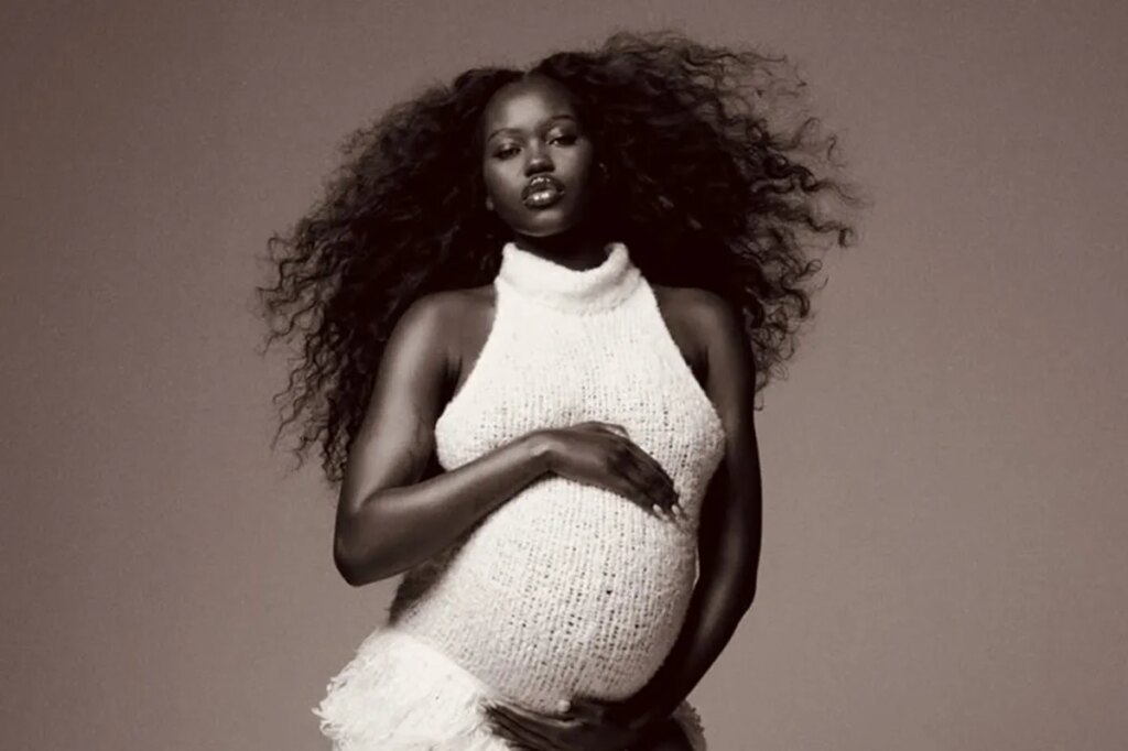 Supermodel Adut Akech Bior’s gorgeous pregnancy shoot
