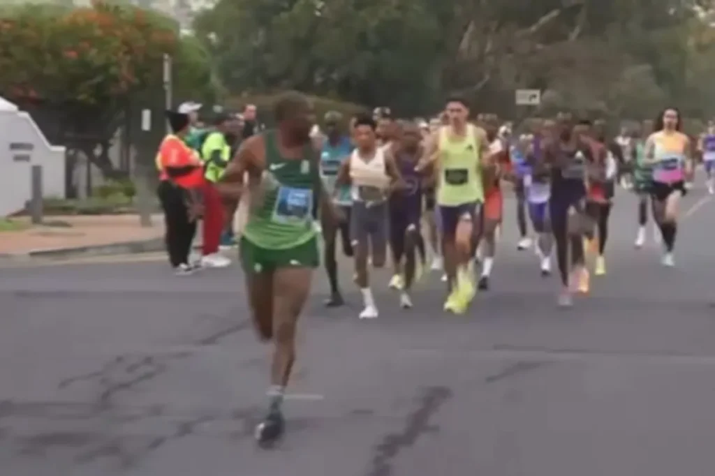 Cape Town Marathon controversy as rogue runner leads elite field