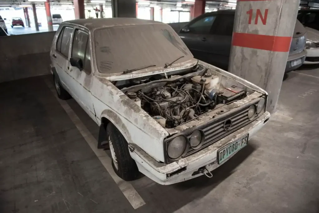 Dozens of cars gather dust at OR Tambo International Airport