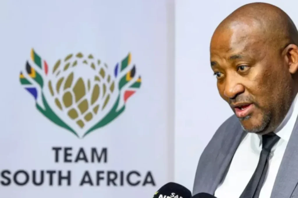 Gayton McKenzie congratulates Mamelodi Sundowns