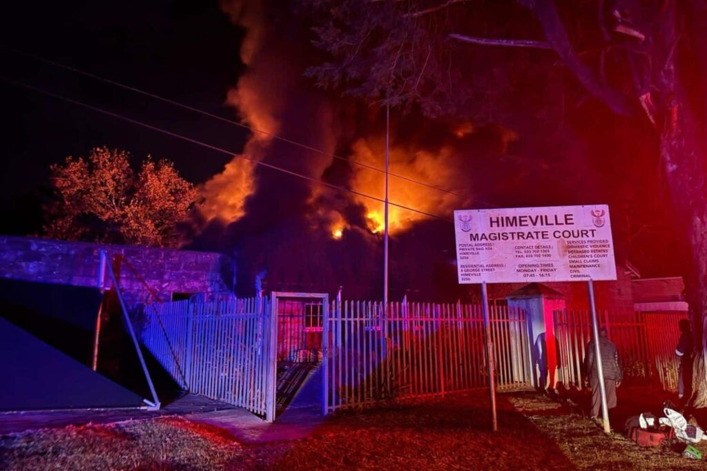 Fire ravages Himeville Magistrates Court, judicial offices destroyed