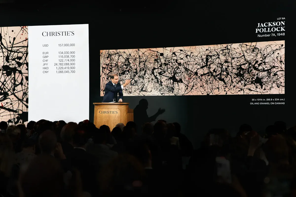 Jackson Pollock painting sells for record R3 billion at Christie’s auction