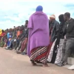 Passengers packed into overloaded Malawi bus stopped on N1
