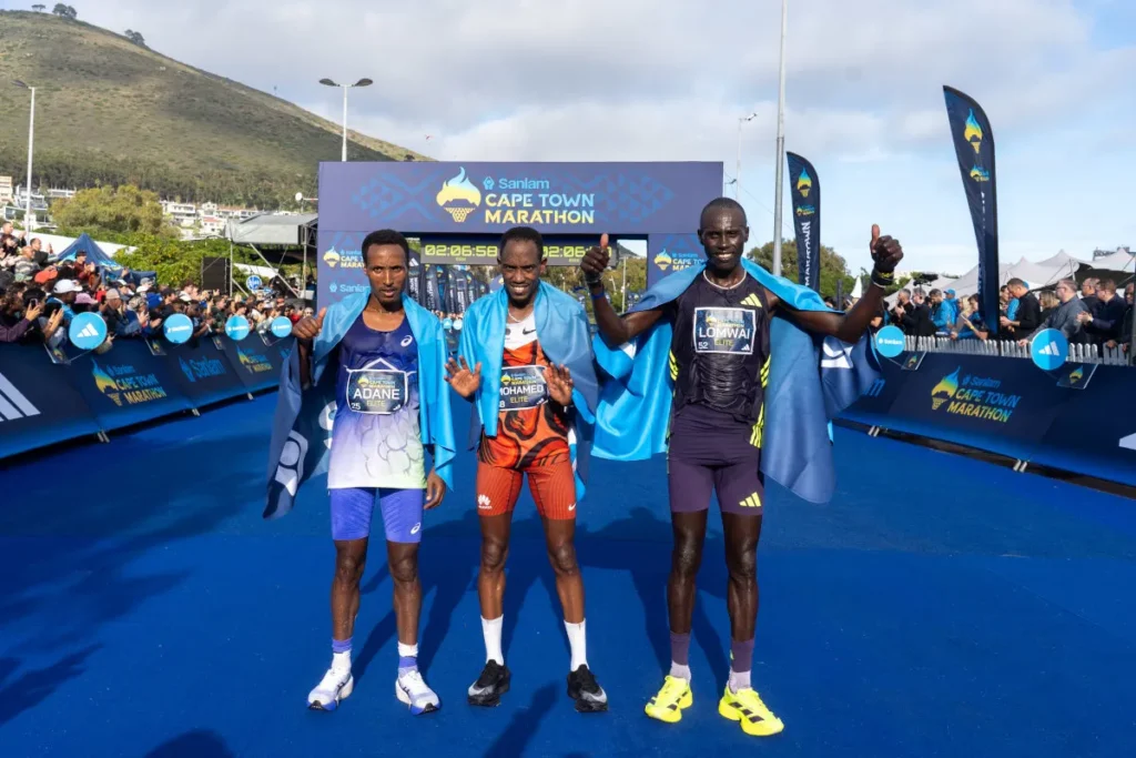 Foreigners hand out record running lesson at Cape Town Marathon
