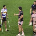 Sacha on crutches after ‘serious’ injury