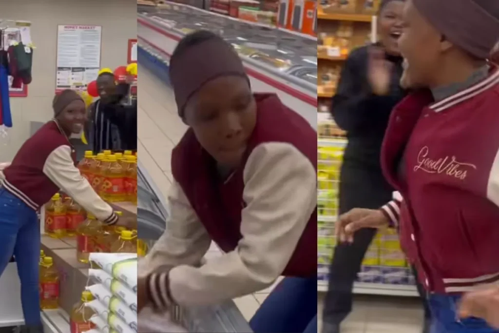 Woman’s trolley dash skills wow South Africans