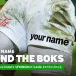 Springbok fans have chance for names to be featured on team kit