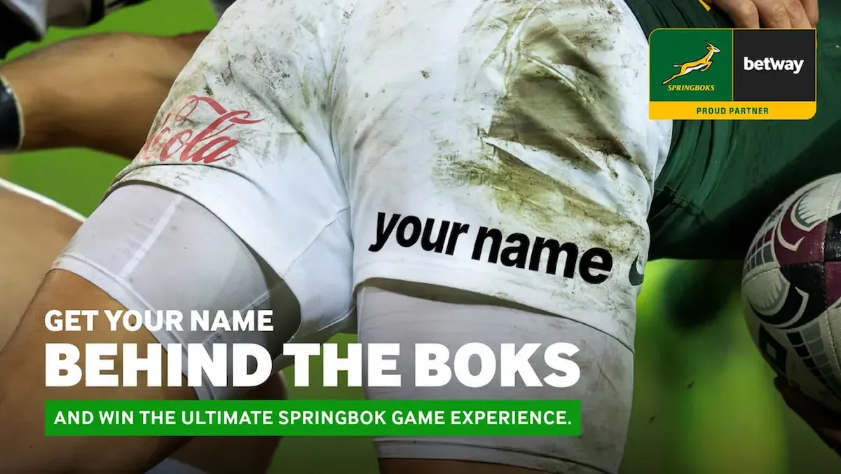 Springbok fans have chance for names to be featured on team kit