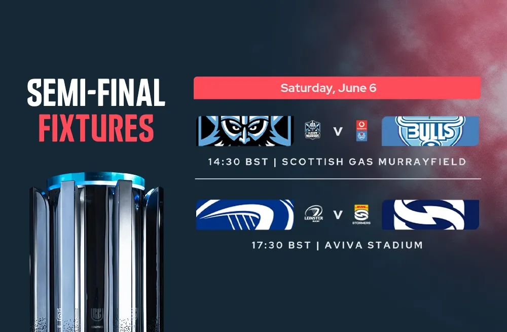 URC semi-final lineup confirmed: Blockbuster clashes centre stage