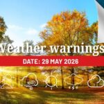 Weather alert: Fine weather for most provinces and showers in KZN
