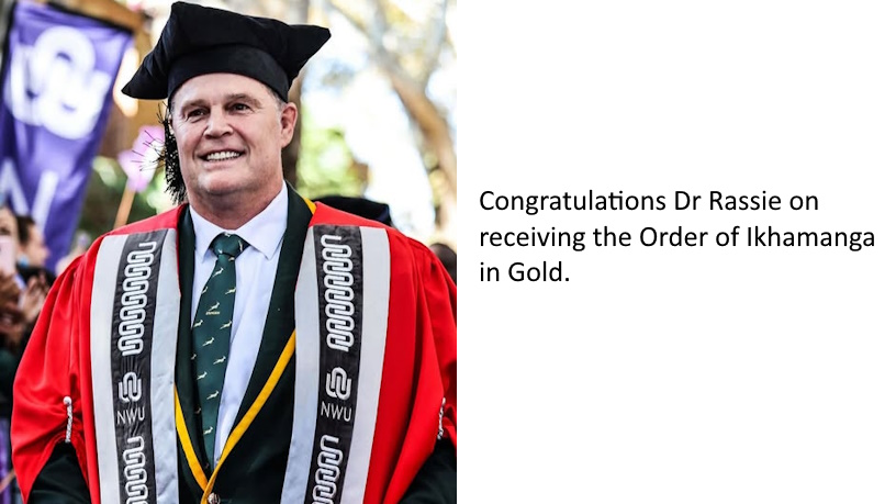 Congratulations Dr Rassie on receiving the Order of Ikhamanga in Gold – The Mail & Guardian