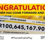 R100 million winner collects prize – plans to donate portion towards tertiary education of young people