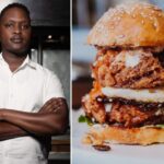 Vusi Ndlovu’s fried chicken & egg with sous kaani, amasi dressing & smoked mayo