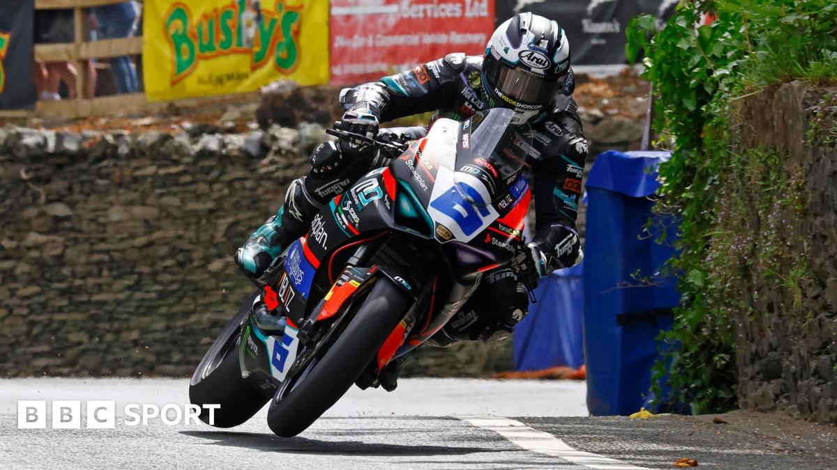 Isle of Man TT: Michael Dunlop claims record-extending Supersport win