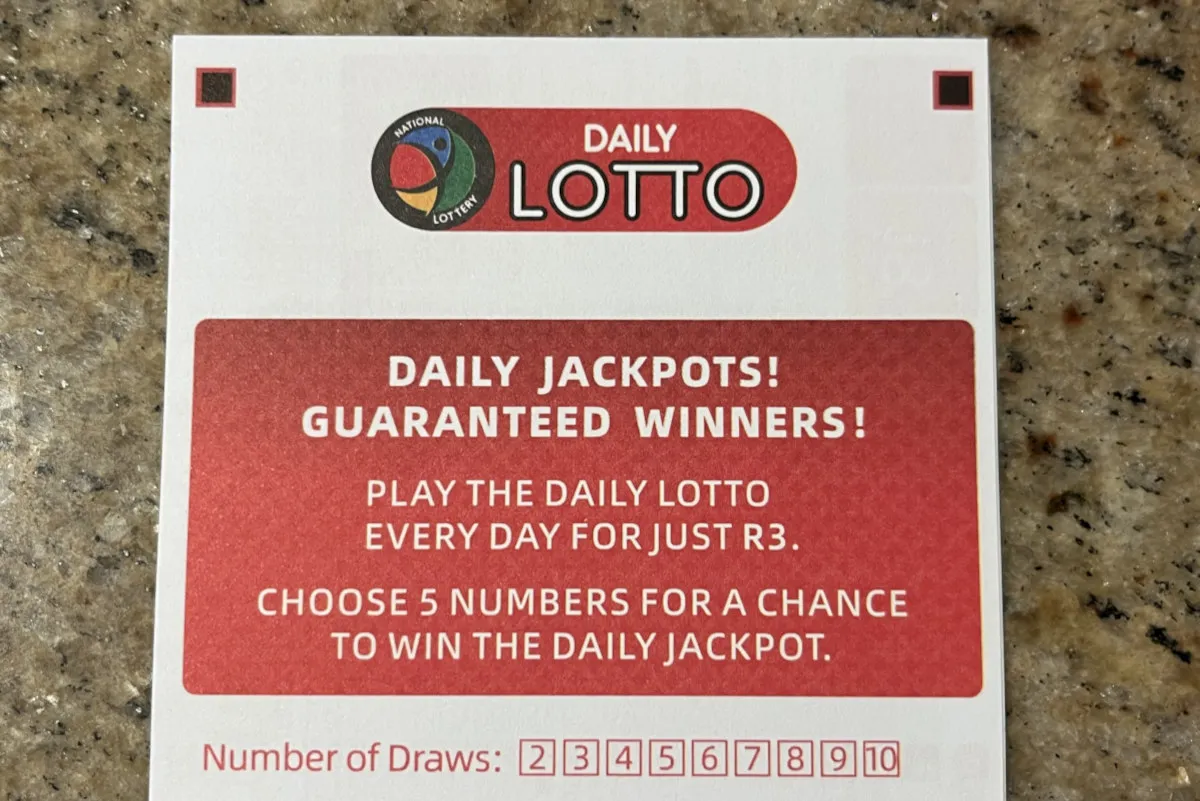 The Daily Lotto results for Saturday, 6 June 2026