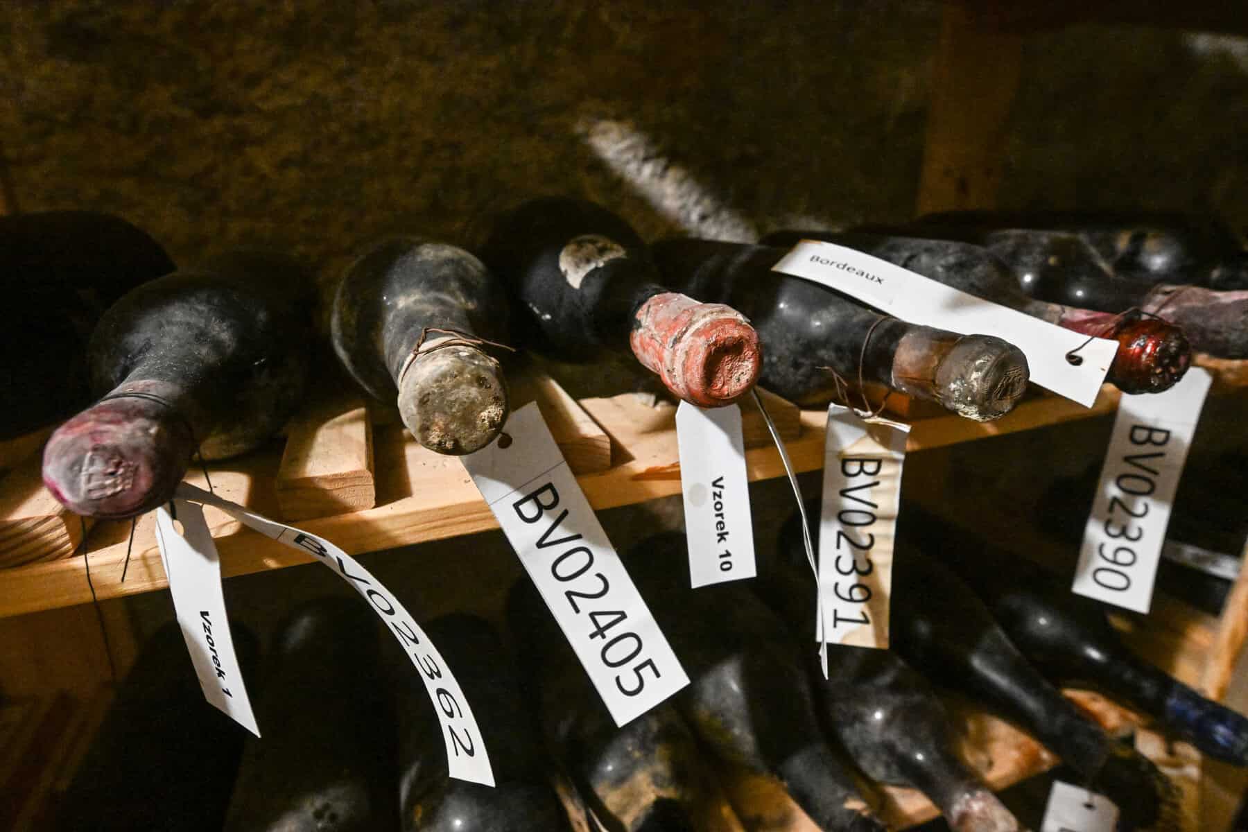 Rare 130-year wartime French wine restored in Czech castle