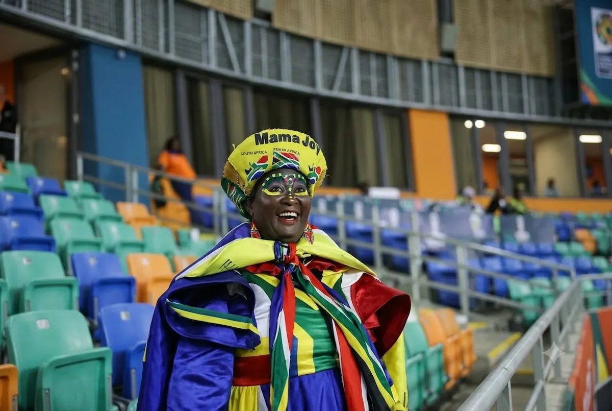 WATCH: Mama Joy touches down to attend World Cup