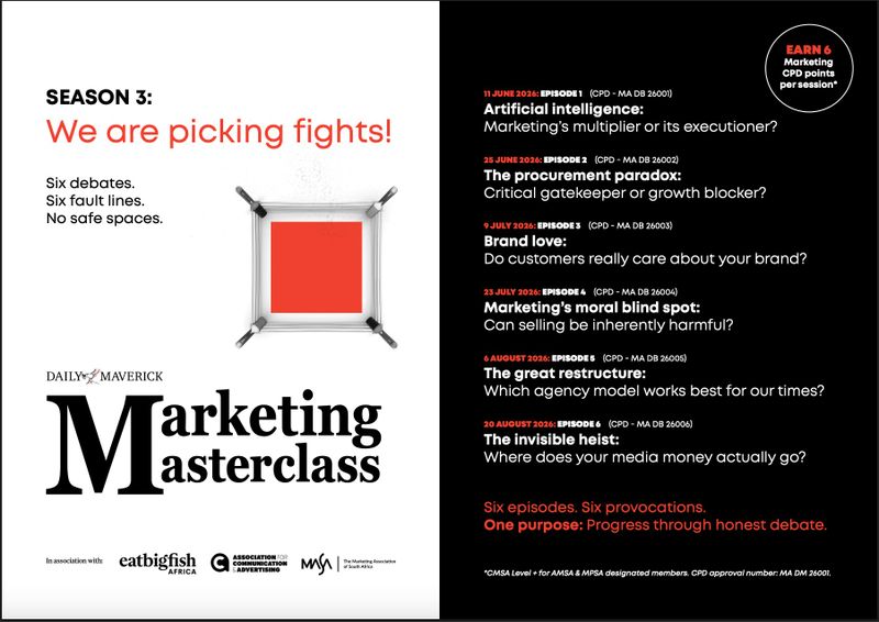 Six fault lines, one stage: Daily Maverick Marketing Masterclass Season 3