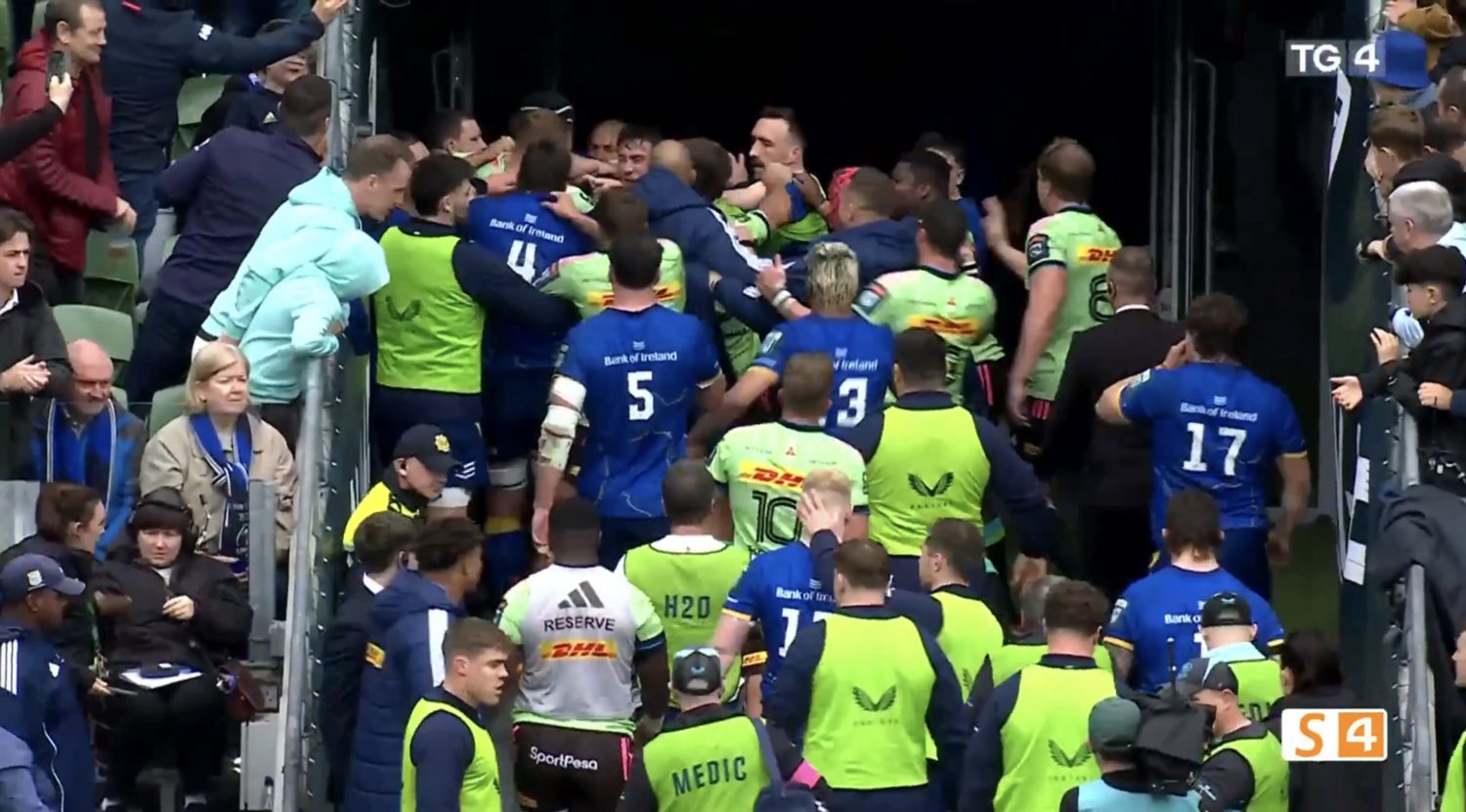 Watch: Stormers, Leinster clash in tunnel