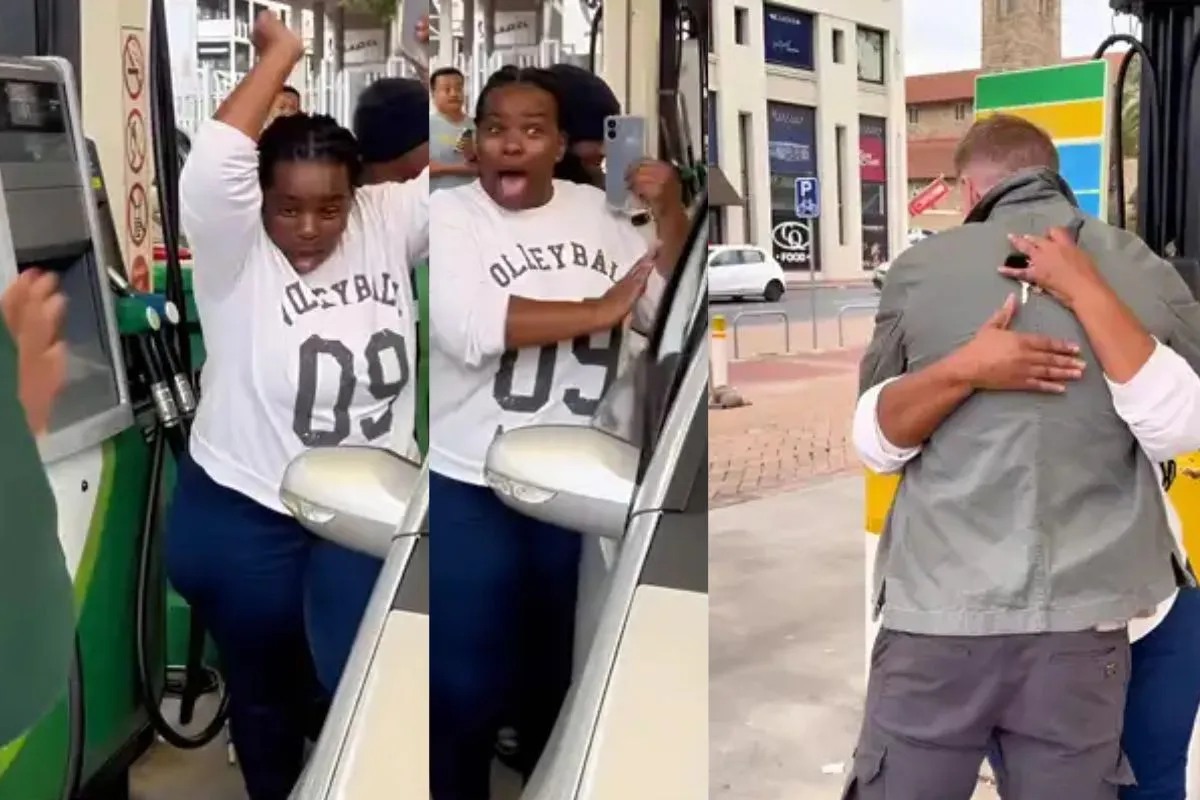 WATCH: Mom’s priceless reaction to a free tank of petrol