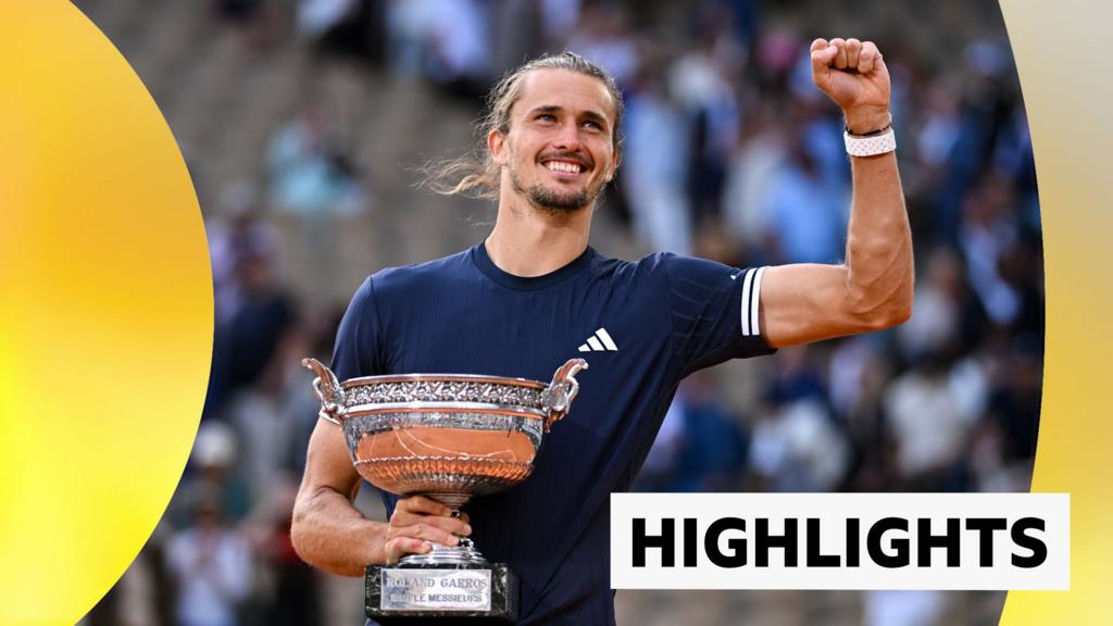 French Open highlights: Alexander Zverev beats Flavio Cobolli in five sets to win first Grand Slam