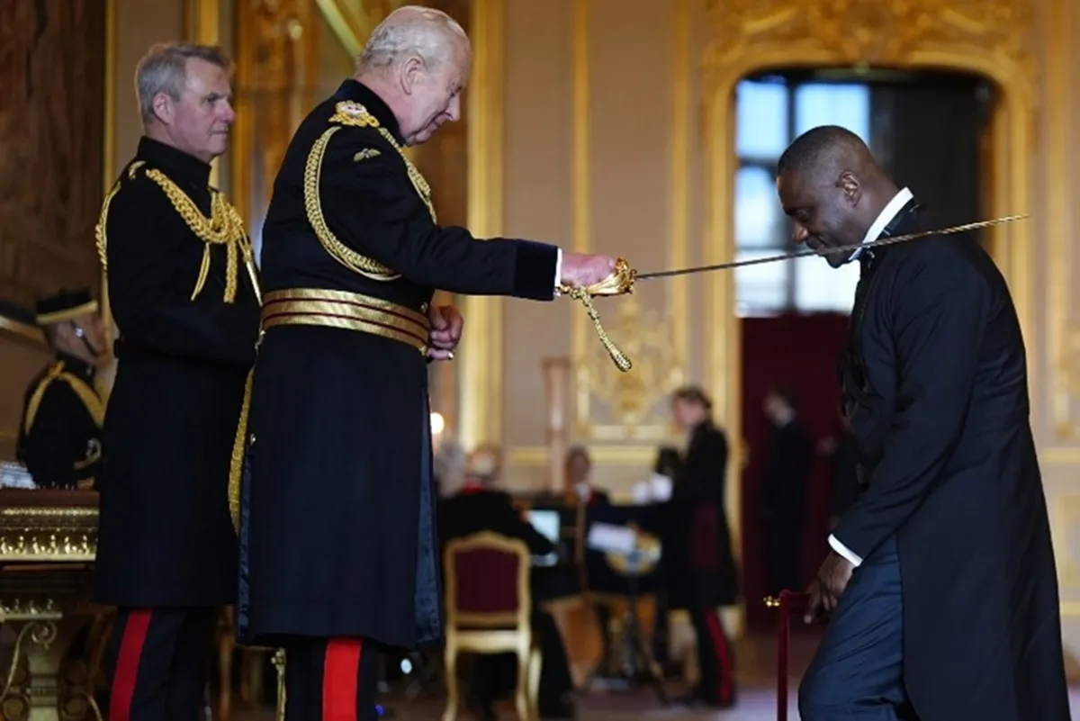 Sir Idris Elba officially knighted by King Charles