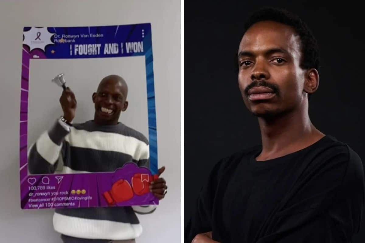Sabelo Gumede celebrates completing chemotherapy treatment